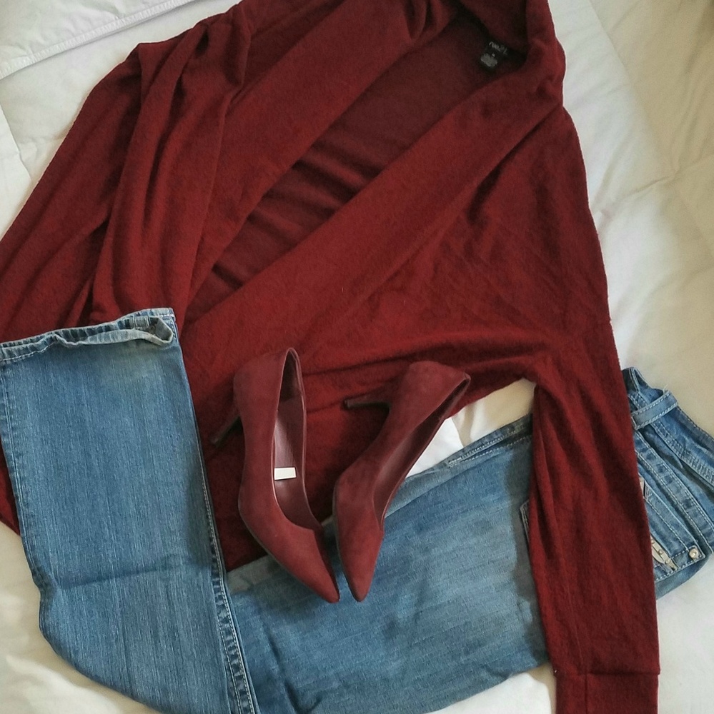 Rue21 Maroon Cardigan